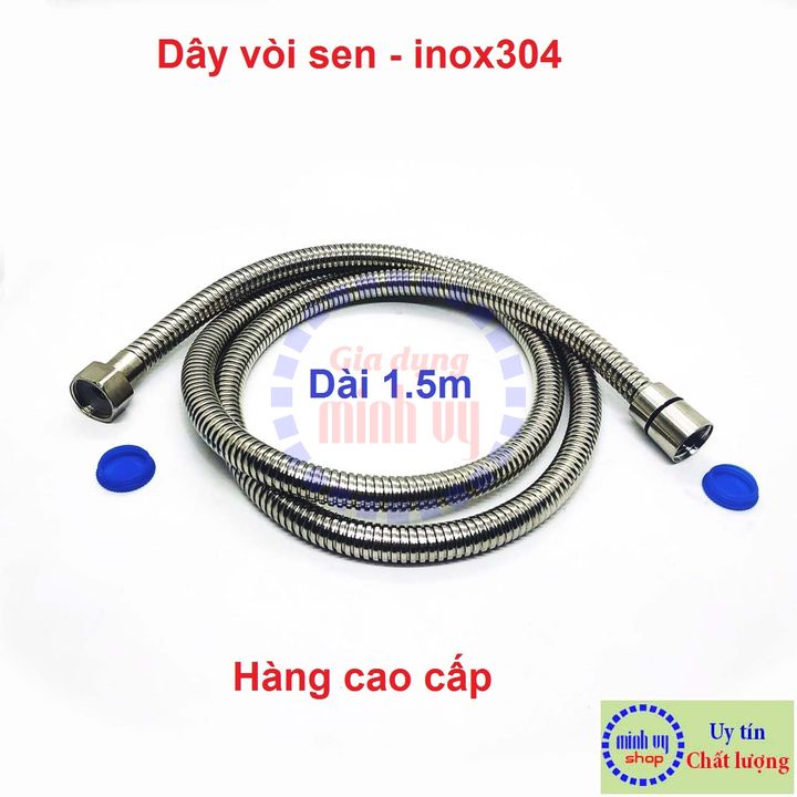 [LOẠI TỐT 1.5m] Dây sen Inox 304 - Dây vòi hoa sen tắm 1.5m