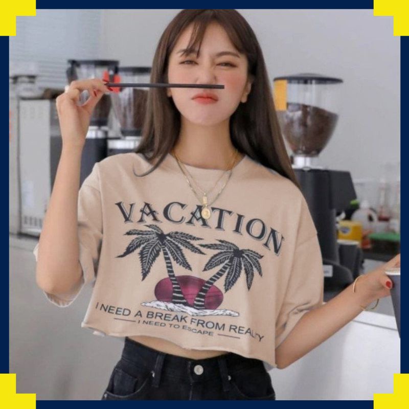 Áo phông nữ croptop thun form rộng chất mát M109