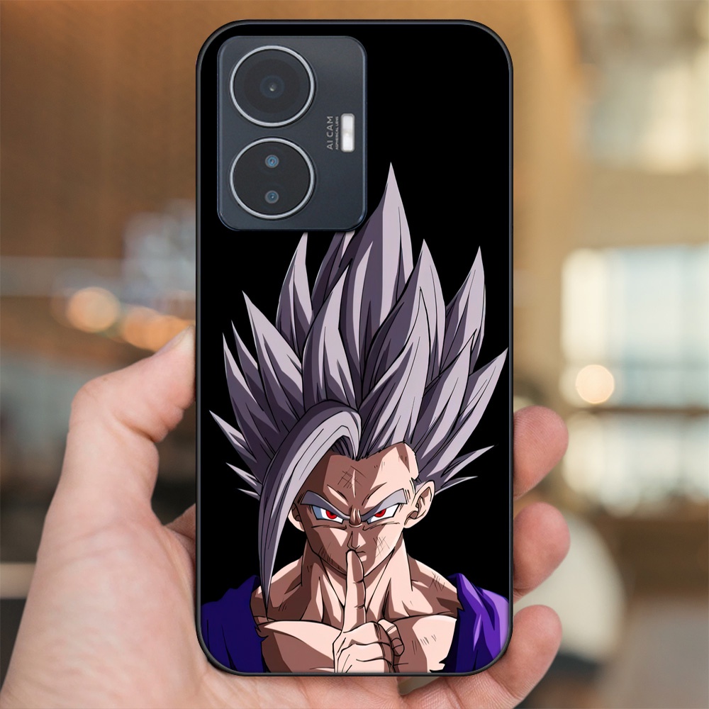 Ốp lưng Vivo Y55 2022 viền đen in hình Gohan Dragon Ball