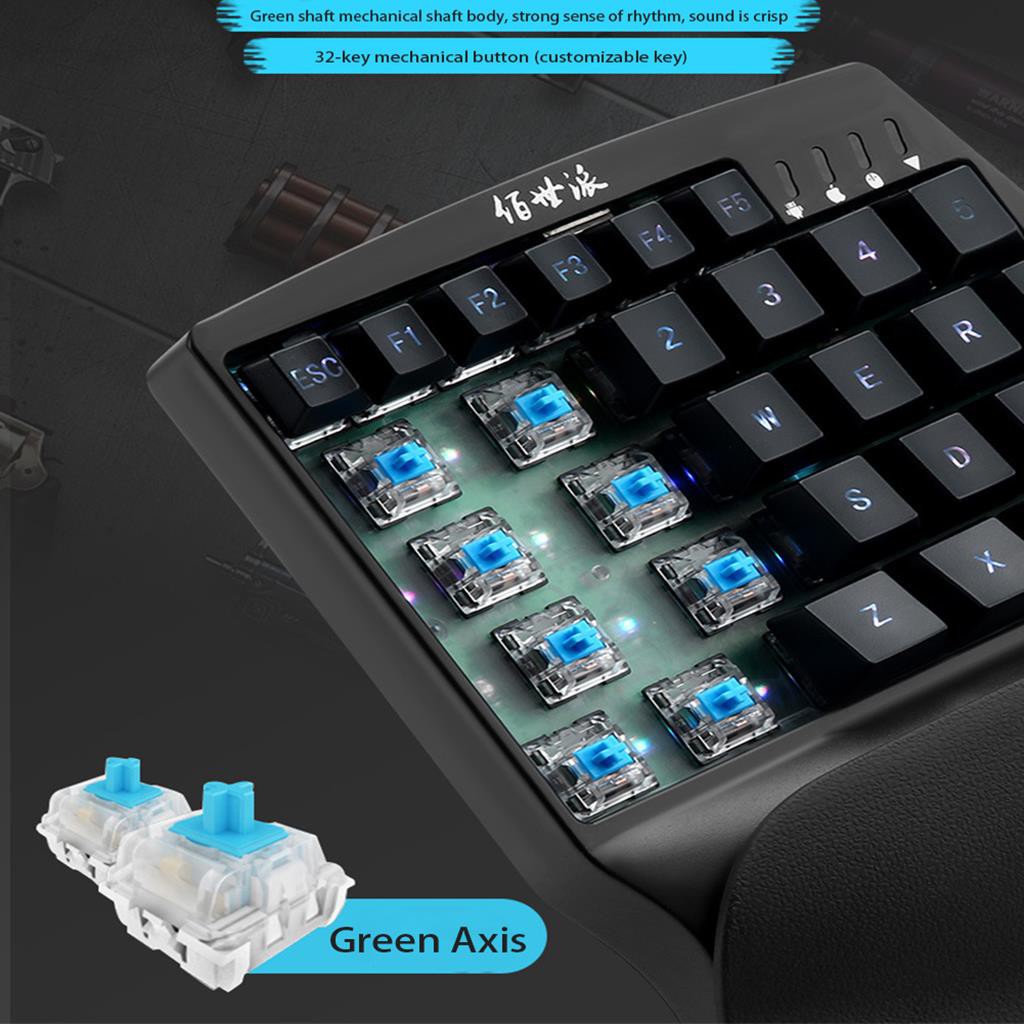 Bàn phím cơ 1 tay kiêm bộ chuyển đổi game Chơi Pubg PSB-P1✔Có cần gạt Analog ✔Kết nối Bluetooth✔BH-6 tháng -dc3983