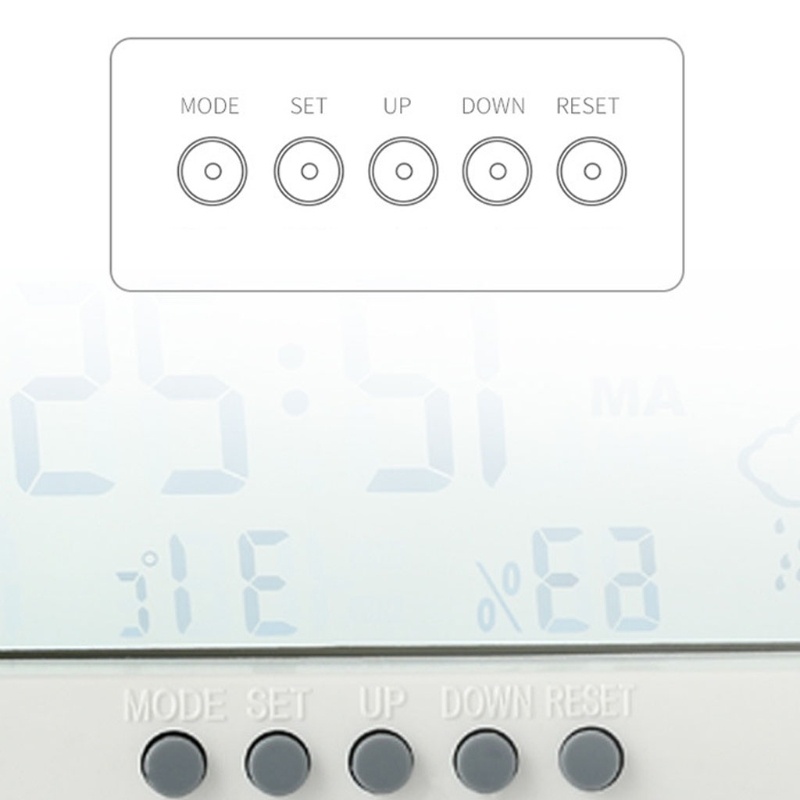 Đồng Hồ Báo Thức Điện Tử Màn Hình LCD Đa Năng Tiện Dụng