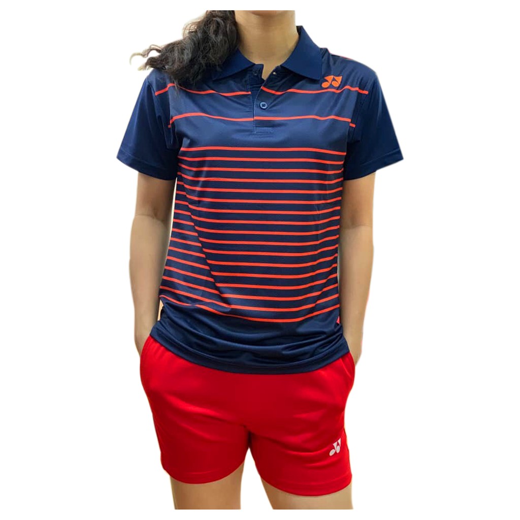 Áo thun cầu lông yonex cổ bẻ 2019 Nam nữ đen 1 Áo [Ảnh thật] [Có bảo hành] [Có sẵn] [Rẻ vô địch] [Free Ship]