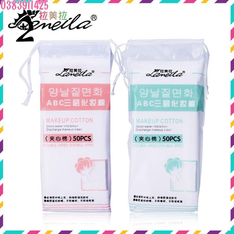 Bông tẩy trang Laneila túi 50 miếng TPP