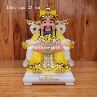 Ông thần tiền đá 10in cao 27 cm