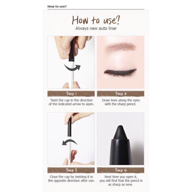 Chì kẻ mắt đa năng Innisfree Always New Auto Liner Hàn Quốc. | BigBuy360 - bigbuy360.vn