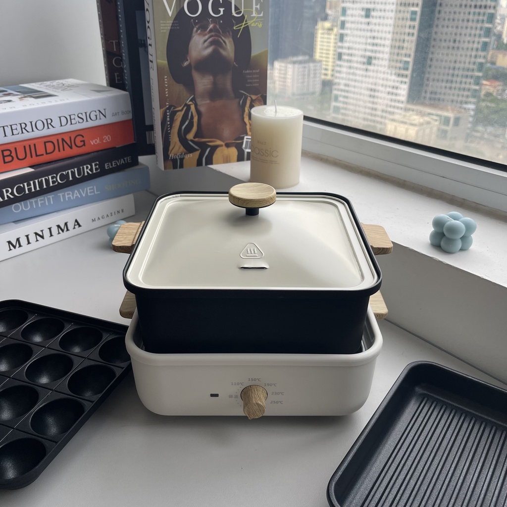 Nồi Đa Năng Ceool 3 Trong 1 Chất Liệu Chống Dính 2 Lớp Cao Cấp An Toàn Kép - Phong Cách Retro Cổ Điển