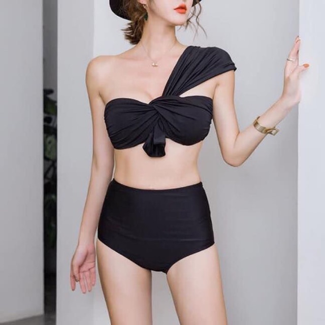 Bikini Đồ Bơi 2 Mảnh Lệch Vai Áo Gọng Đệm Dày GK0238 ( Nhiều Màu, Ảnh Thật)