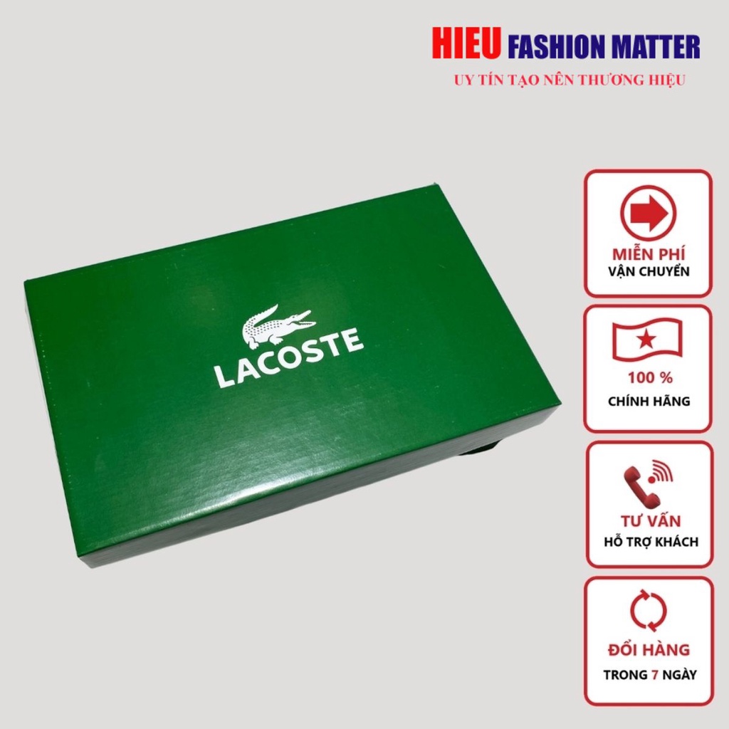 ⚡ Combo ⚡ Hộp Giấy Carton đựng giày dép, Hộp mũ Lacoste cá sấu + Bill thẻ + Giấy gói Nhật xịn chuẩn Fullbox