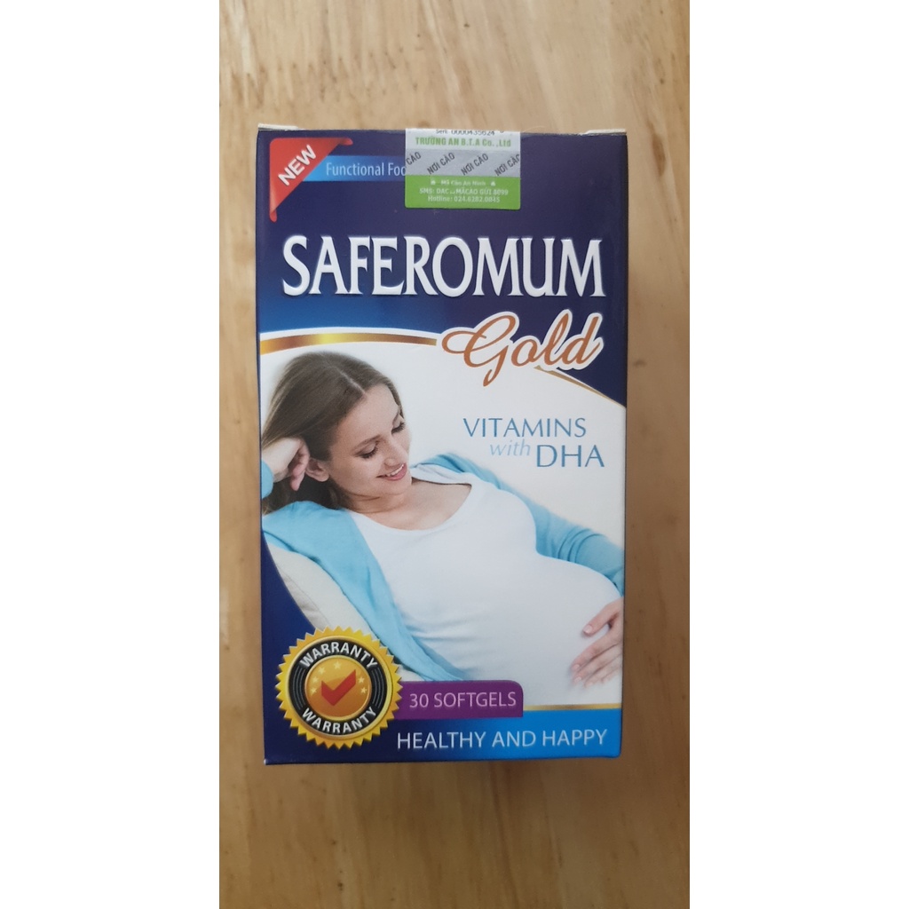 [ Chính Hãng ] Saferomum Gold - Bổ sung Vitamin , DHA cho phụ nữ trước và sau sinh