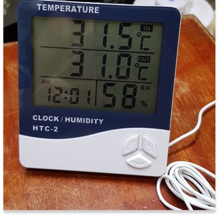 Đồng hồ báo nhiệt độ và độ ẩm HTC-2 chính hãng