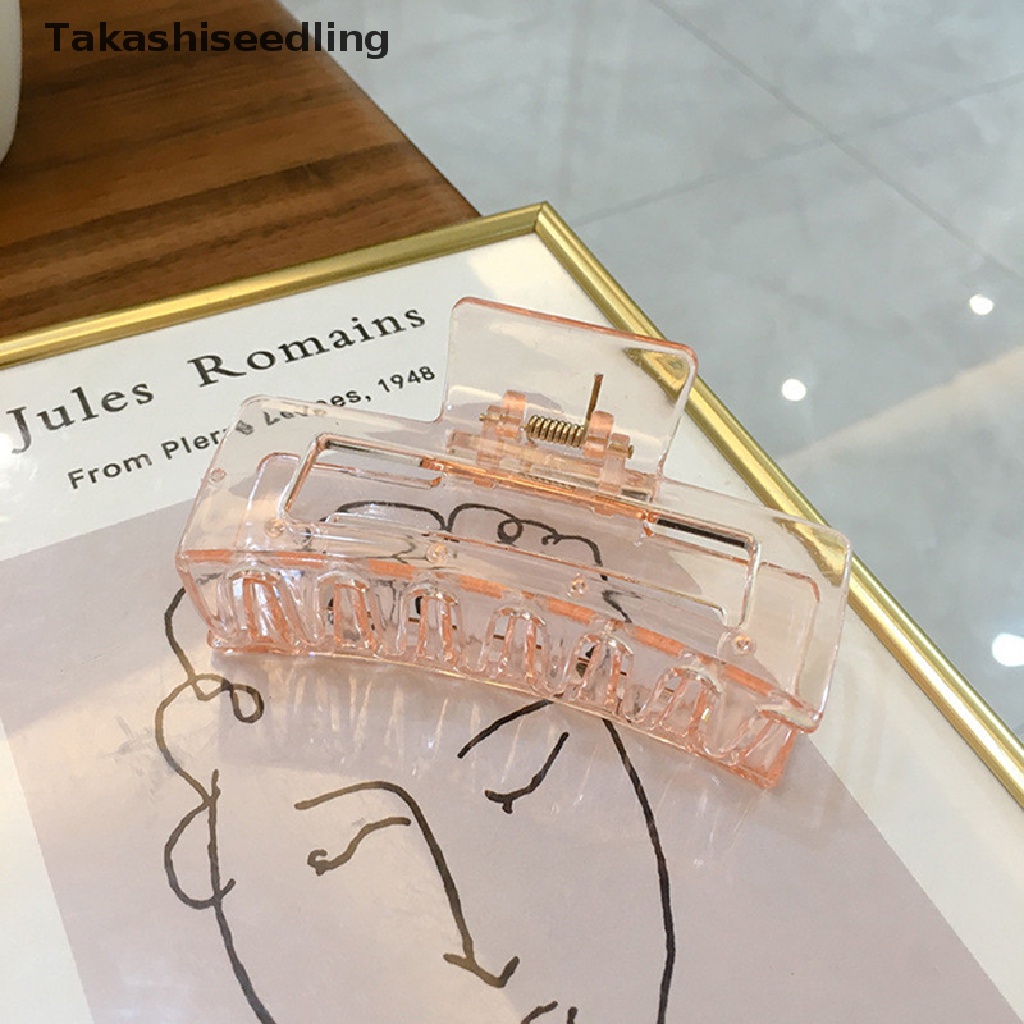 Kẹp tóc càng cua lớn bằng nhựa nhiều màu sắc thời trang cho nữ