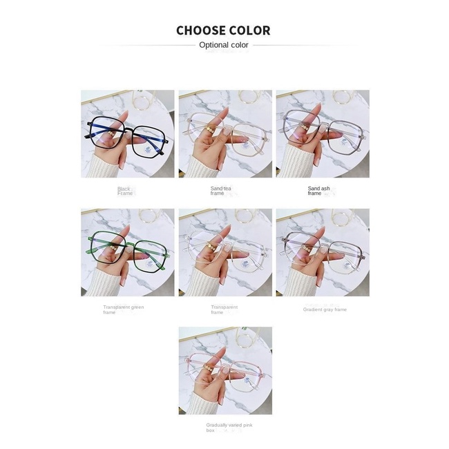 [-0°~-400°Kính Chống Tia Bức Xạ / Tia Bức Xạ / Ánh Sáng Xanh Thời Trang Cho Nam Và Nữ