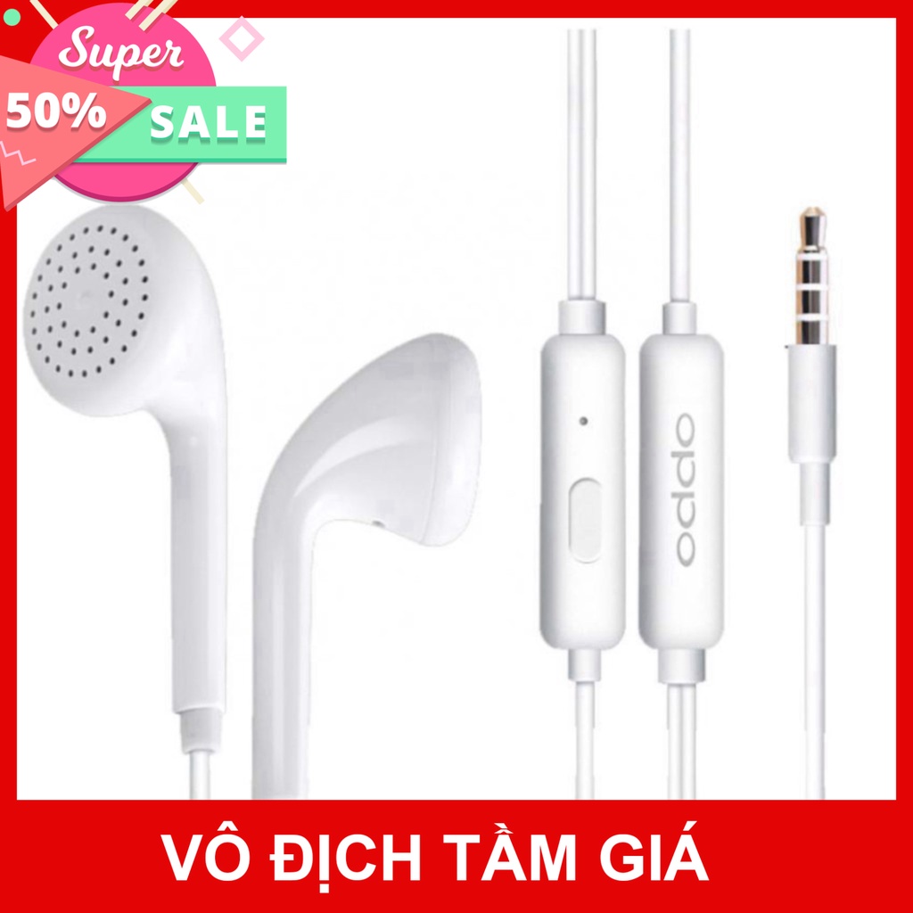 (Sale) (Zin oppo) Tai Nghe Nhét Tai Oppo R9, Nghe Hay, Êm, Bass Tốt. Jack Cắm 3.5mm(Cam Kết Chất Lượng) TGPK8999