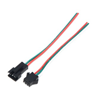 10 Cái / lốc JST SM 3Pin Kết Nối 3 Pin Nữ Nam Dây Cáp Cho WS2812B WS28111 WS2812 Pixel Đèn LED Dải Địa Chỉ