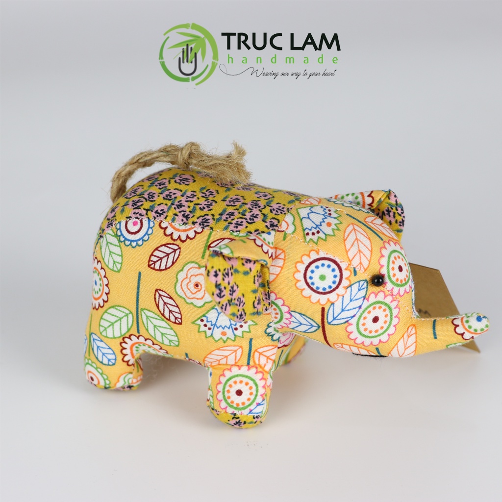 Đồ Chơi Cho Bé Thú Nhồi Bông Mini Hình Chú Voi Bông Gòn Cao Cấp - Trúc Lâm Handmade