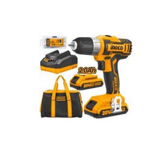 20v-10mm cdli2002 máy khoan dùng pin lithium hiệu ingco - 2 pin - 47 linh kiện