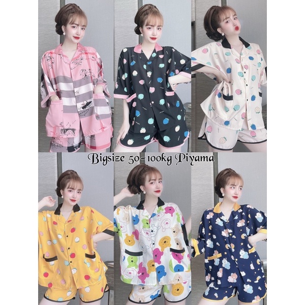 Size Lớn Cánh rơi lụa 50-100kg đùi ÉnNhỏ Pijama