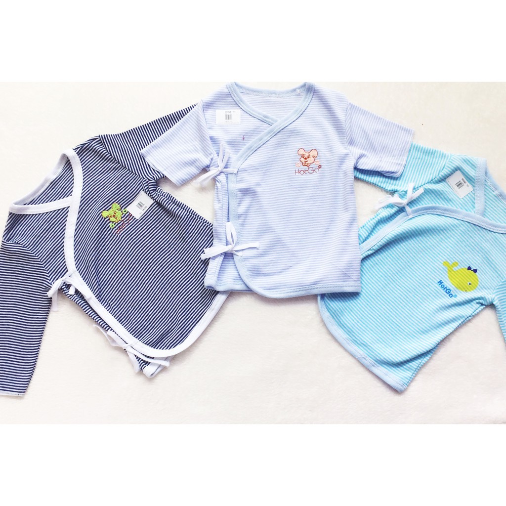 COMBO 3 ÁO CỘT DÂY SƠ SINH HOTGA TAY DÀI