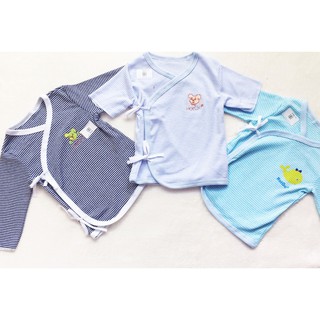 COMBO 3 ÁO CỘT DÂY SƠ SINH HOTGA TAY DÀI