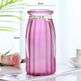 Lọ hoa thuỷ tinh đục để bàn