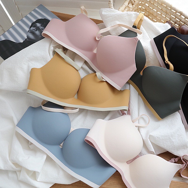 Bộ Đồ Lót Đúc Su Đệm Dày Không Gọng Nâng Ngực 377