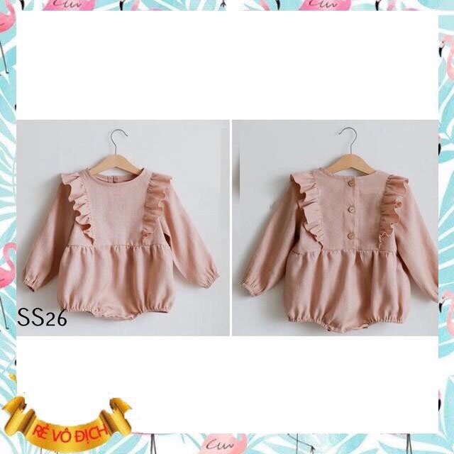 RẬP GIẤY MAY ĐỒ  SS26_ Romper dài tay ( 0-12th)