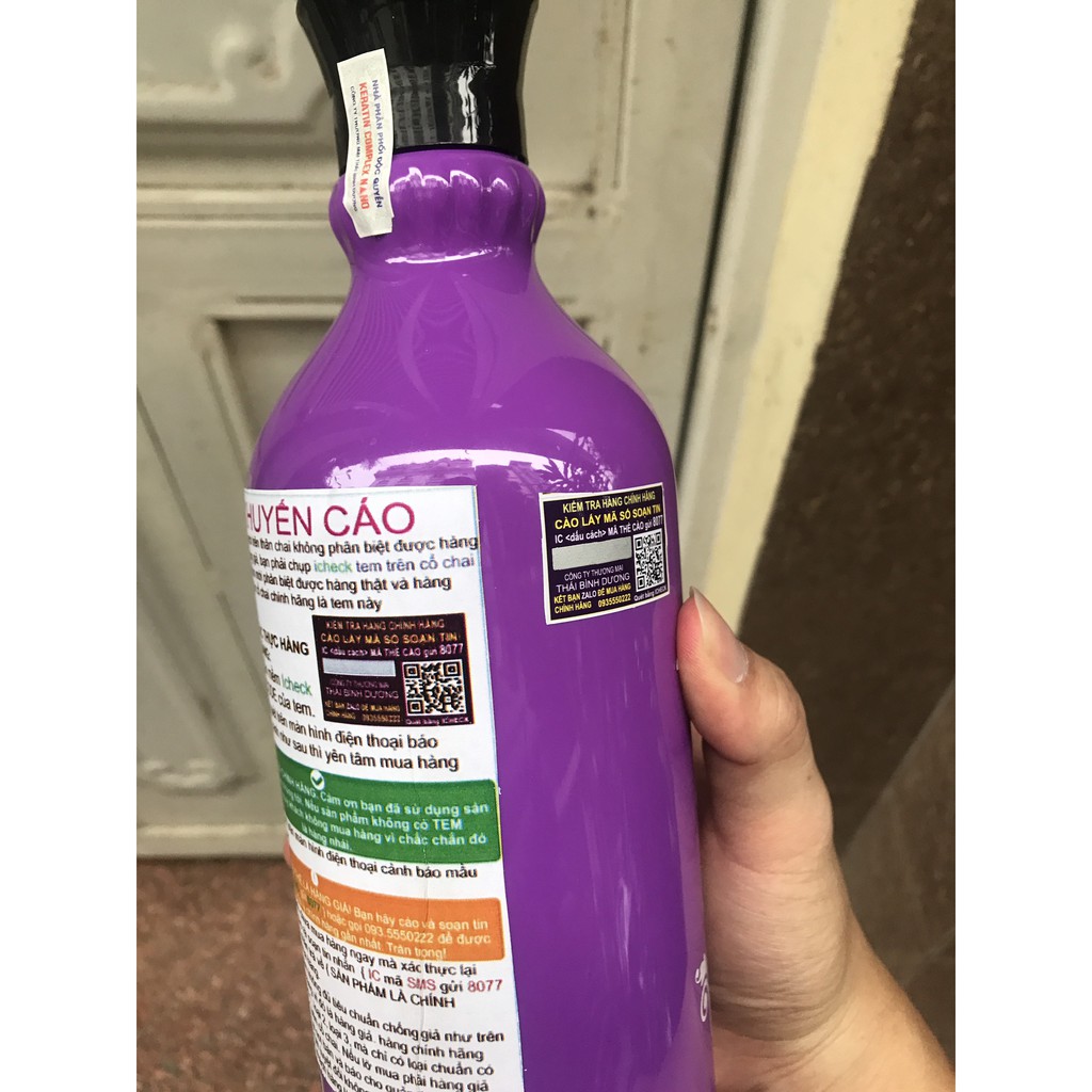 ✅[CHÍNH HÃNG] Hấp phục hồi hư tổn Keratin Nano 1000ml bằng phương pháp thủy phân tiên tiến.