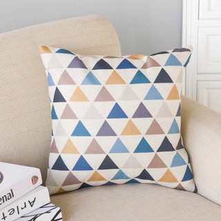 Vỏ gối Sofa trang trí Tết họa tiết hình học, gối ôm, gối vuông, vải canvas (45*45cm) bền đep sắc nét