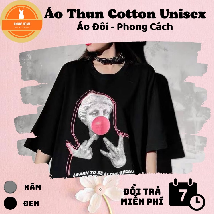 Áo Thun Đôi Unisex Nam Nữ Form Rộng Heathands , Áo Thun Ngắn Tay Form Rộng.