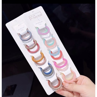 Dây cột tóc lò xo Size bé mini màu  ( 5 sợi)