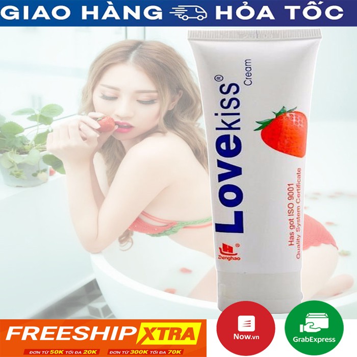 Gel bôi trơn love kiss hương dâu 100ml ngọt ngào quyến rũ như quả dâu chính mọng