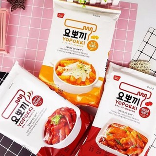 [Date mới] Bánh gạo Hàn Quốc topokki Yopokki ăn liền vị phô mai, cay ngọt, siêu cay, bơ hành - tokbokki hàn quốc