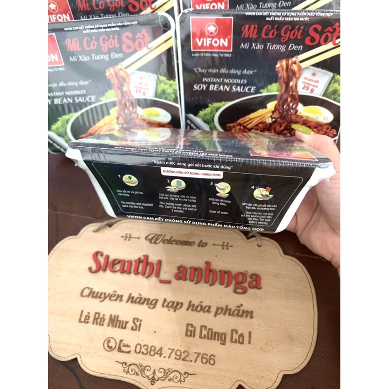 Mì Xào Tương Đen (Có Gói Sốt) Vifon Bát 90g | BigBuy360 - bigbuy360.vn