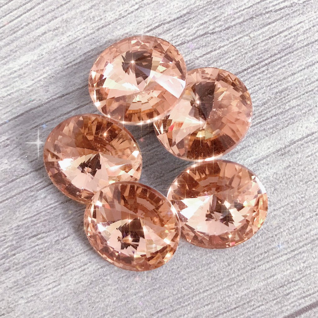 Gói 5 viên Hạt Đá Pha Lê Tròn Trang Trí DIY, Trang Trí Túi ví, Trang Trí Ốp Lưng