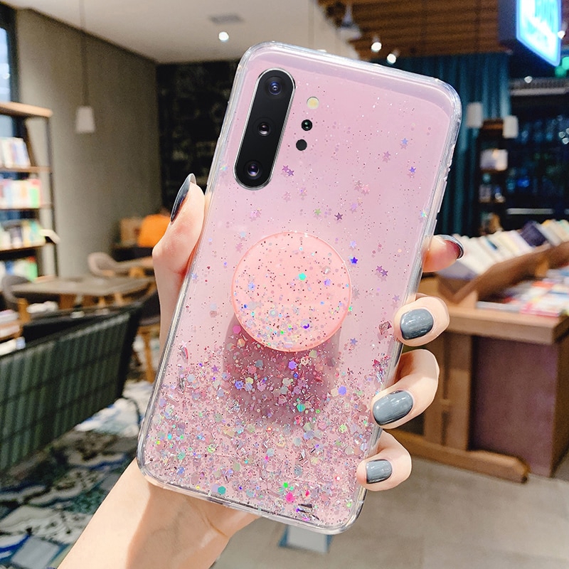 Ốp điện thoại kim tuyến cho Samsung Galaxy A50 A70 A80 A10 A20 A30 A50s A30s A10s A40