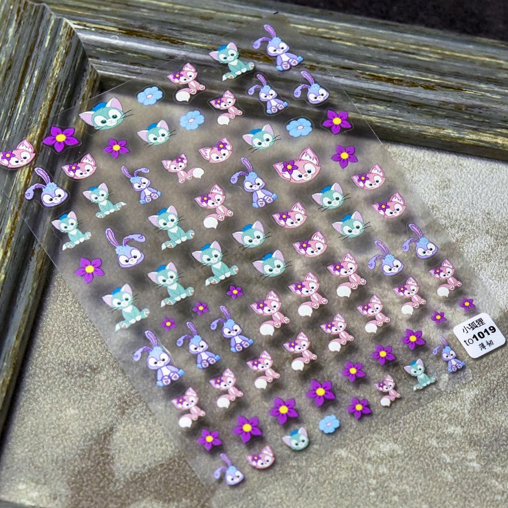 [Hàng mới về] Miếng dán trang trí móng tay 5d họa tiết hoạt hình dễ thương