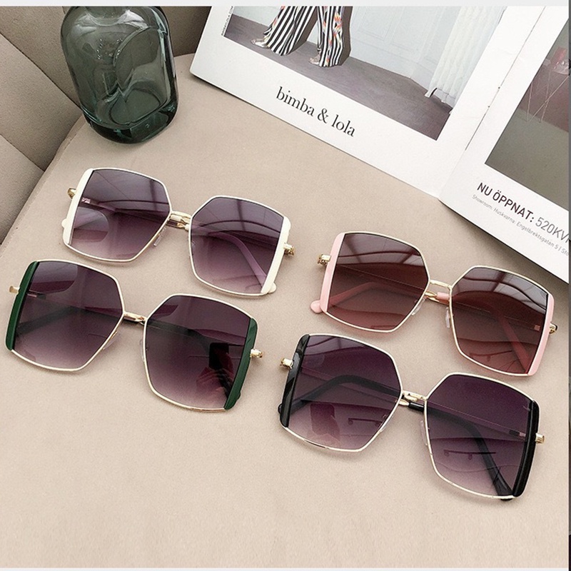 Kính mát thời trangLUMINA mắt đa giác phối viền kim loại chắc chắn thu hút mọi ánh nhìn giúp bảo vệ mắt đẹp giá tốt 231