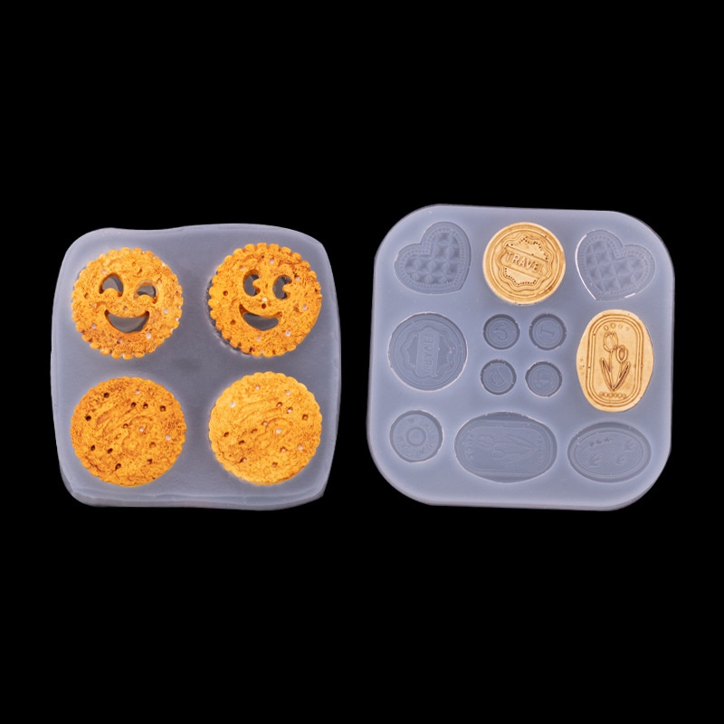 Khuôn Silicone Nhấn Bánh & Socola Hình Nút Áo Cổ Điển