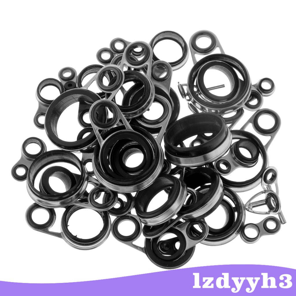 Set 41 Vòng Inox Dẫn Cần Câu Cá Chuyên Dụng DIY Lzdyyh3