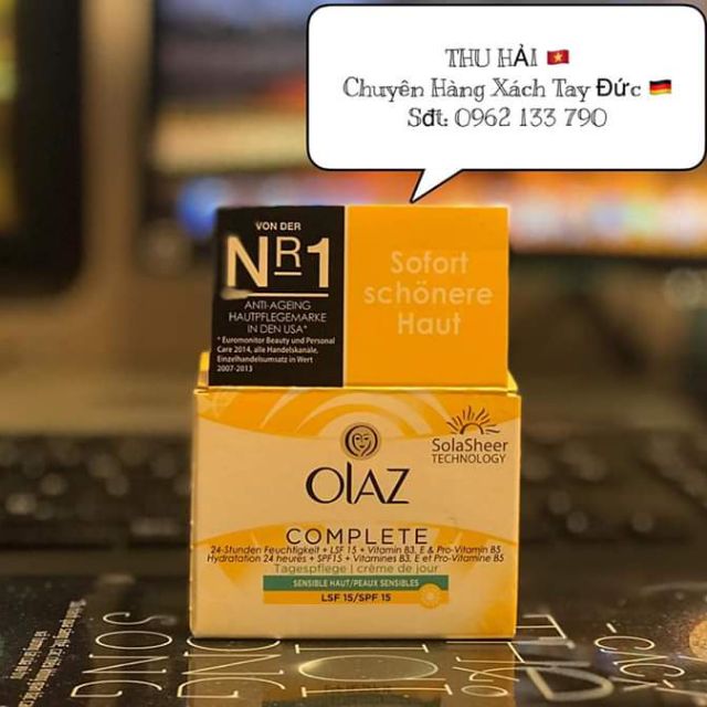 🌹🌹Kem chống lão hóa da OLAZ ComPlete Bạn Đêm.Xách tay Đức