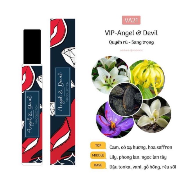 Angel & Devil - Tinh dầu nước hoa cao cấp dành cho Nữ JAYDEN BOUTIQUE