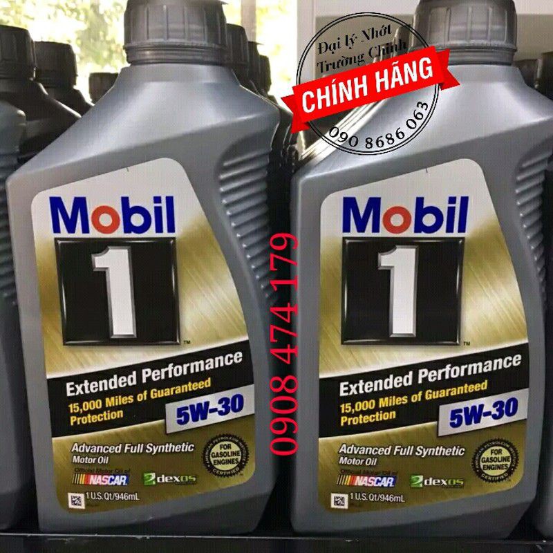 Combo 2 chai nhớt Mobil 1 Gold - siêu dầu nhớt chuyên dùng cho xe tay ga