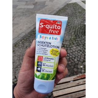 Kem Chống Muỗi Và Côn Trùng Cắn S-quito Free Cho Trẻ Sơ Sinh Và Trẻ Em, 100 ml