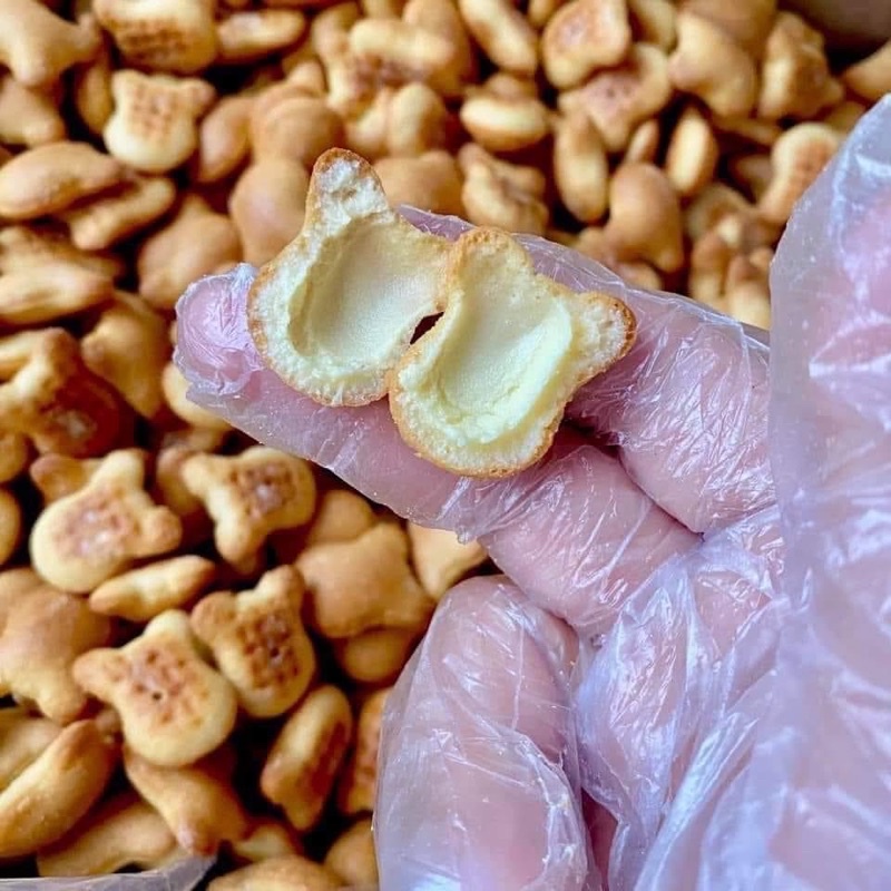 Bánh gấu nhân kem vị truyền thống