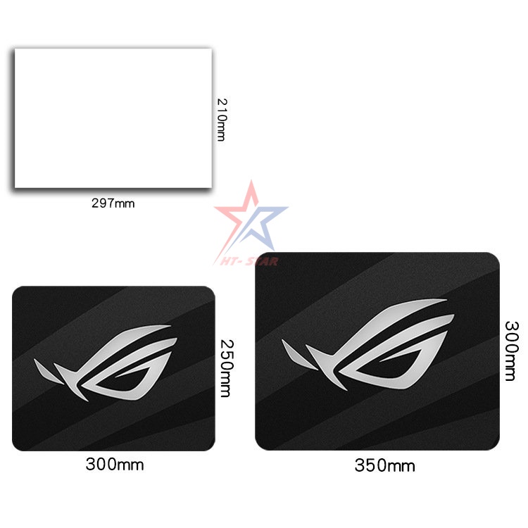 Lót chuột - bàn di chuột ASUS ROG size 300x250x2mm Nhiều Mẫu