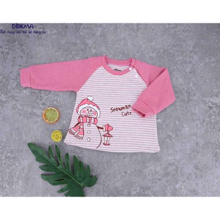 [Mã BMLT30 giảm đến 30K đơn 299K] DB542A Áo zaglan dài tay Dokma (6-24m)