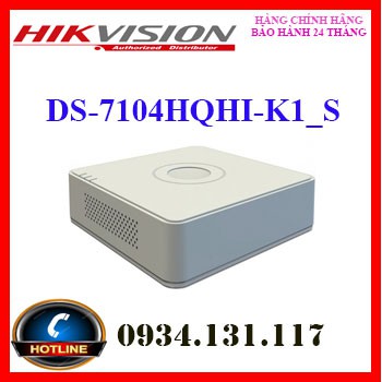 Đầu ghi hình Hybrid TVI-IP 4 kênh TURBO 4.0 HIKVISION DS-7104HQHI-K1 (S)