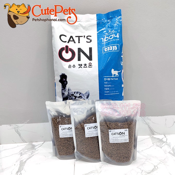 Thức ăn mèo Cats On 2kg hạt Hàn Quốc - Phụ kiện thú cưng Hà Nội