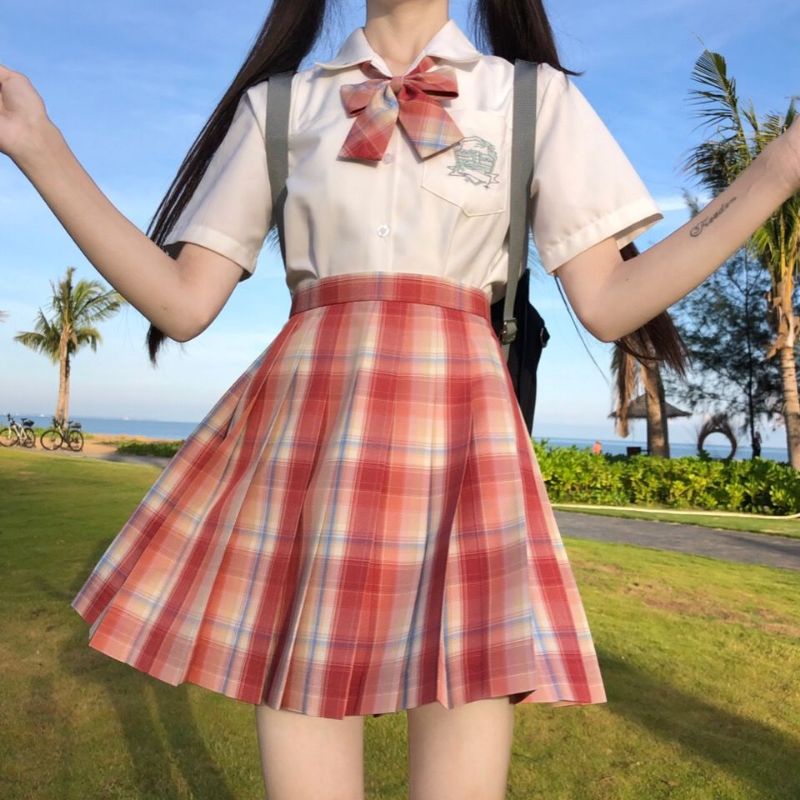 Chân váy JK nữ sinh Nhật Bản "Plop Plop"