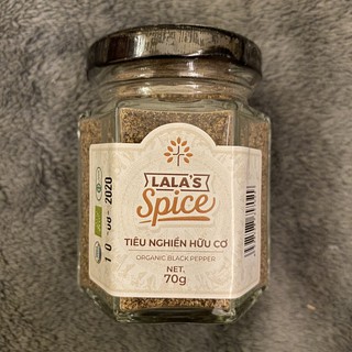 Hạt tiêu đen hữu cơ nguyên hạt, nghiền nhỏ Lala's spice làm gia vị nấu ăn chế biến Biorganic